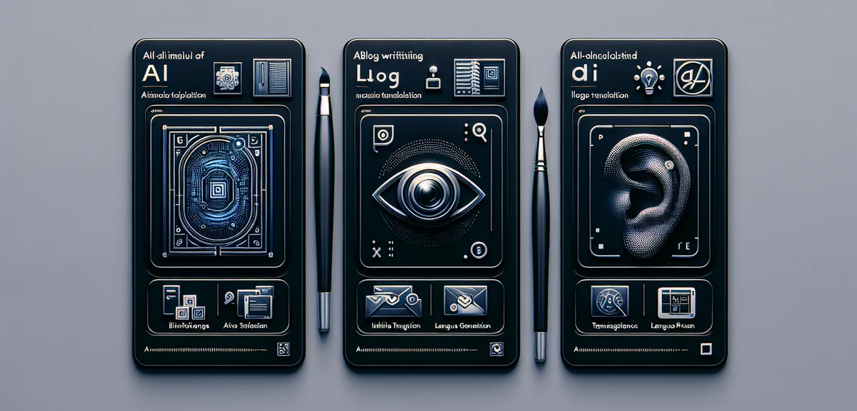 Various legitimate AI side job types illustrated as cards - blog writing, image generation, translat