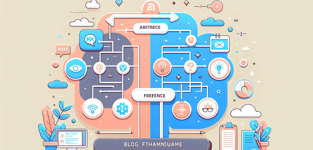 An infographic showing a decision flowchart for choosing between two freelance platforms, with icons