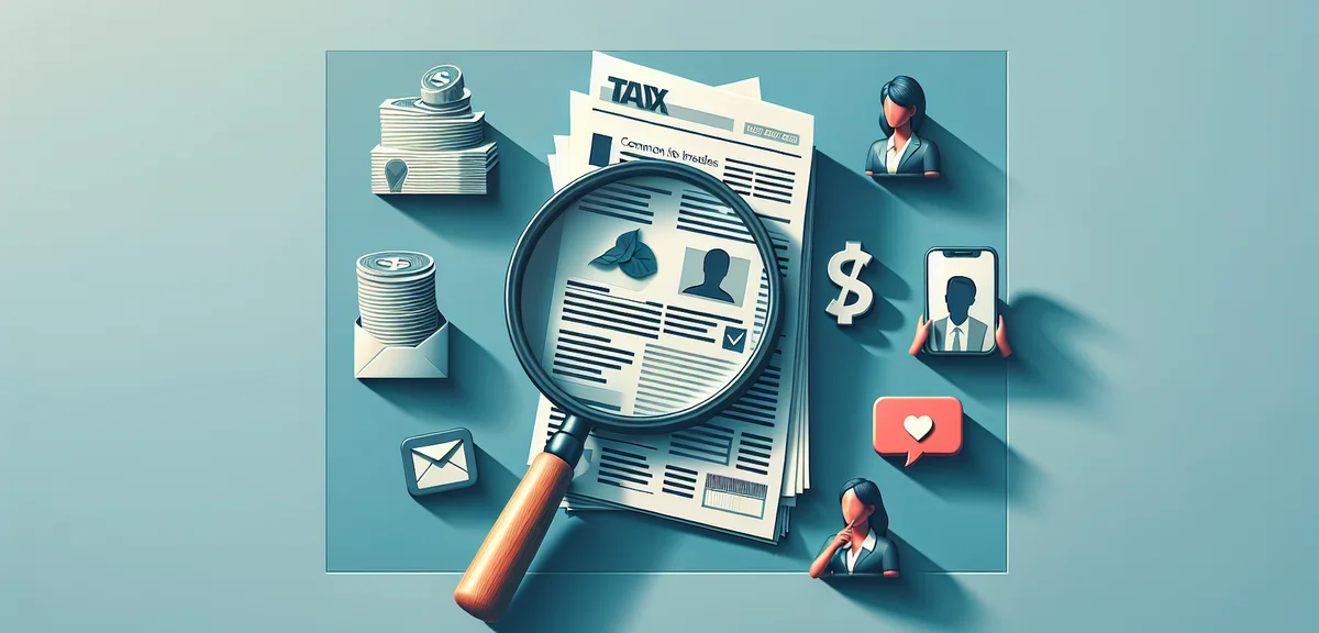 An illustration showing common reasons side jobs get discovered - tax documents, social media posts,