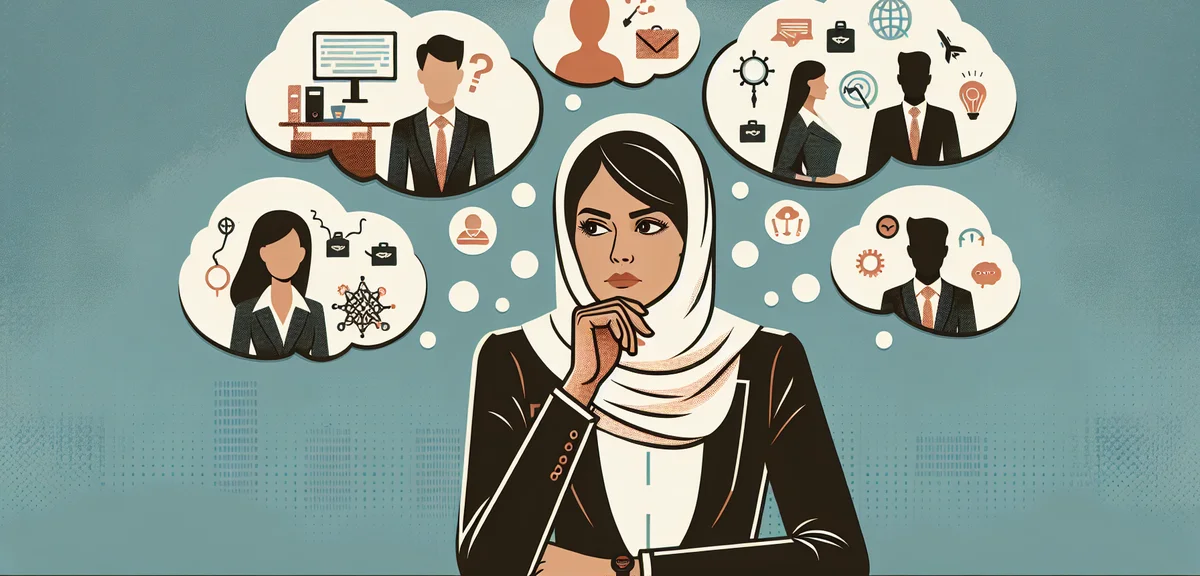 An illustration of various concerns a company has about employee side jobs - information leak, fatig